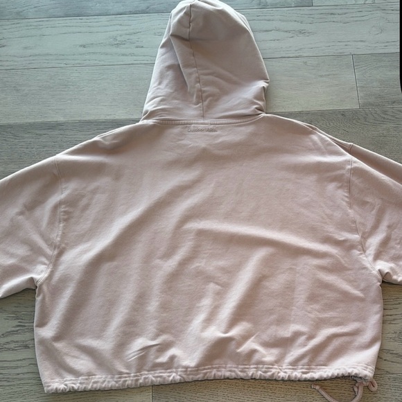 Outdoor Voices Pink Cropped Hoodie with Pockets M - Picture 3 of 8